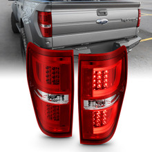 Anzo 311260 - 2009-2013 Ford F-150 LED Taillights Red/Clear