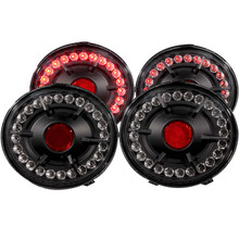 Anzo 321169 - 2005-2010 Chevrolet Corvette LED Taillights Black 4pc