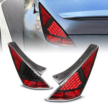 Anzo 321099 - 2003-2005 Nissan 350Z LED Taillights Black