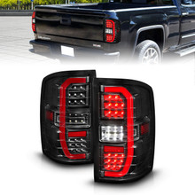 Anzo 311464 - 14-18 GMC Sierra 1500 Full LED Taillights Black Housing Clear Lens (w/C Light Bars)