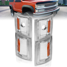 Anzo 521041 - 1994-1998 Chevrolet Blazer Corner Lights Clear Lens w/ Amber Reflector