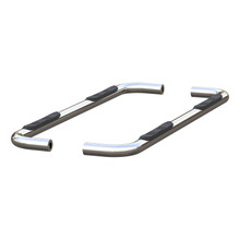 ARIES 204054-2 - 3" Round Polished Stainless Side Bars, Select Silverado, Sierra 1500 Extended