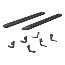 ARIES 2556006 - AdvantEDGE 5-1/2" x 85" Black Aluminum Side Bars, Select Dodge, Ram 1500 to 5500