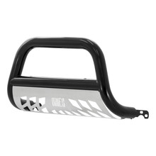 ARIES B35-9002 - 3" Black Steel Bull Bar, Select Nissan Frontier, Pathfinder, Xterra