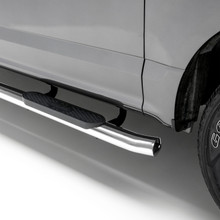 ARIES S224054-2 - 4" Polished Stainless Oval Side Bars, Select Silverado, Sierra 1500 Extended Cab