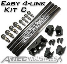 Artec Industries LK0023 - Easy 4 Link Kit C No Tube 7/8 Inch and 1.25 Inch Rod Ends