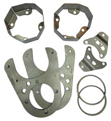 Artec Industries TJ3021 - JK2TJ Front Axle Swap Kit Dana 30 LCA Brackets W/CAM Slot
