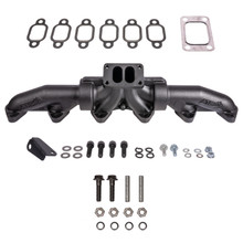 ATS Diesel 204-930-2164 - ATS Pulse Flow Exhaust Manifold Kit Fits 1994-Early 1998 5.9L 12V Cummins 3-Pc T3 With Gaskets Turbo Hardware