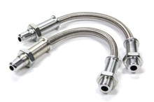 Auto-Loc AUTDLOOMBL - Door Jam Wire Loom - 12 in Long - 1/2 in Diameter Hose - Braided Stainless - Universal - Pair