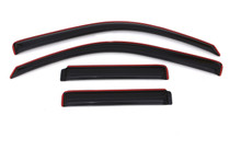 Auto Ventshade (AVS) 194733 - 02-09 Chevy Trailblazer Ventvisor In-Channel Front & Rear Window Deflectors 4pc - Smoke