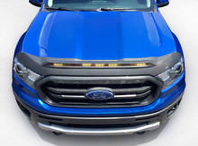 Auto Ventshade (AVS) 753166 - 2019 Ford Ranger Aeroskin Low Profile Light Shield - Black