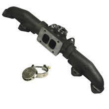 BD Diesel 1045996-T6 - BD Cummins 20-degree Wastegated T6 Exhaust Manifold Dodge 1998.5-2007 5.9L