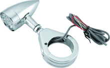 Bikers Choice 482422 - Chrome Mini LED Turn Signals W/ 41 MM Clamp Universal Custom Pr