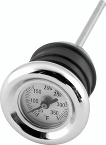 Bikers Choice 490568 - 84-99 Softail 82-03 XL Chrome Oil Tank Temp Gauge Replaces H-D 62688-87T 62667-87T