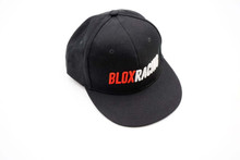 BLOX Racing BXAP-00107 - Racing Snapback Cap Black with Red and White Logo -  Racing - New Style Flat Bill