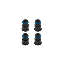 BLOX Racing BXEF-AT-11S-4 - Racing 11mm Adapter Top (1/2in) w/Viton O-Ring & Retaining Clip (Set of 4)