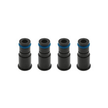 BLOX Racing BXEF-AT-11L-4 - Racing 11mm Adapter Top (1in) w/Viton O-Ring & Retaining Clip (Set of 4)