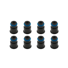 BLOX Racing BXEF-AT-11S-8 - Racing 11mm Adapter Top (1/2in) w/Viton O-Ring & Retaining Clip (Set of 8)