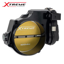 BLOX Racing BXIM-00255-BK - Racing 2015+ Dodge Hellcat / Jeep Trackhawk 6.2L 105mm Electronic Billet Throttle Body - Black