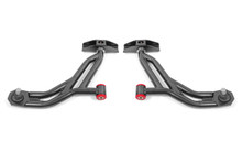 BMR AA754H - 10-14 Ford Mustang / Shelby GT500 Non-Adj. Lower A-Arms (Poly/Delrin) - Black Hammertone