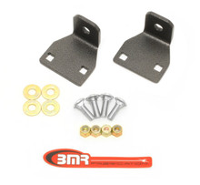 BMR ELK009H - 10-11 5th Gen Camaro Rear Lower Control Arm End Link Mounting Brace - Black Hammertone