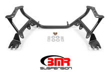 BMR KM740H - 96-04 New Edge Mustang K-Member Coilover Version / Motor Plate Version - Black Hammertone