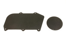 BMR FP005H - 64-72 A-Body Heater Delete Panel Aluminum (Non-A/C Vehicles Only) - Black Hammertone
