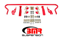 BMR SB042R - 11-14 S197 Mustang Rear Hollow 25mm Adj. Sway Bar Kit w/ Bushings - Red