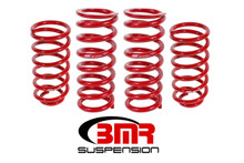 BMR SP027R - 79-04 Fox Mustang Lowering Spring Kit (Set Of 4) - Red