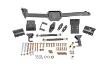 BMR WL006H - 05-14 S197 Mustang Body Mount Watts Link Rod End/Poly w/ Adj. Axle Clamps - Black Hammertone