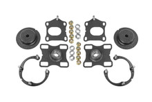 BMR WAK751H - 11- 14 Ford Mustang / Shelby GT500 Caster Camber Plates - Black Hammertone