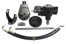Borgeson 999014 -  Steering Conversion Kit - P/N:  - 1958-1964 Chevy complete power steering conversion kit. For cars with a SBC/SWP and a 3/4 in.-36 spline column