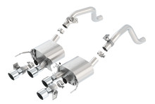 Borla 11856 - 14-15 Chevy Corvette C7 6.2L RWD w/AFM &NPP ATAK-Type Dual Rd Rolled Center Rear Exit Exhaust
