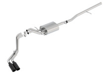 Borla 140550BC - S-Type Cat-Back 14-15 Sierra 1500 Std Bed/CC Short Bed 143.5in WB Side Exit Exhaust Black Tips