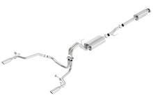 Borla 140615 - 15-16 Ford F-150 3.5L EcoBoost Ext. Cab Std. Bed Catback Exhaust S-Type Single Split Rear Exit