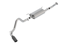 Borla 140680BC - 16-18 Toyota Tacoma 3.5L AT 4DR CC Short Bed S-Type SS Catback Exhaust - Black Chrome Tip