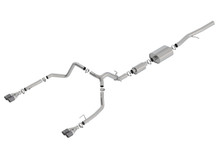 Borla 140774CF - 19 Chevrolet Silverado/GMC Sierra 1500 6.2L SS (S-Type) Catback Exhaust - Carbon Fiber Tips