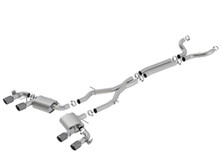 Borla 140727CFBA - 17-18 Chevrolet Camaro ZL1 6.2L V8 Atak Catback Exhaust w/ Dual Mode Valves CF Black Anod