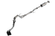 Borla 140871BC - F-150 2021 2.7L/3.5L 4dr CC SB EC STB Lar/KingR/Plnm/LTD 3/2.25 DSE CB S-Type BLK CHR Tips