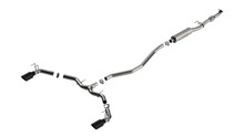 Borla 140922BC - 2023 Integra/22-23 Civic Si 1.5L 4 CYL. MT FWD 4DR 2.50in S-Type Catback Exhaust Black Chrome