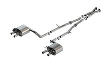 Borla 140936 - 22-23 Kia Stinger 3.3L V6 Turbo 2.25in Pipe Dia Dual Split Rear Exit S-Type Cat-Back Exhaust