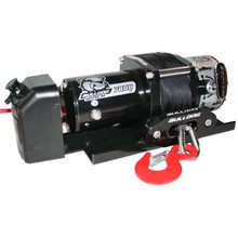Bulldog Winch 10032 - 7,800 LB Trailer Winch 50 Foot Synthetic Rope Roller Fairlead Mount Plate Low Profile