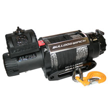 Bulldog Winch 10048 - 15,000 LB Truck Winch 80 Ft Synthetic Rope Roller Fairlead
