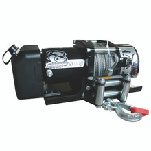 Bulldog Winch 10029 - 5,800 LB Trailer Winch 55 Ft Wire Rope Roller Fairlead Mount Plate Low Profile