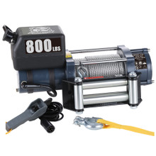Bulldog Winch 12003 - Hoist 800 LB 12vDC Wire Rope
