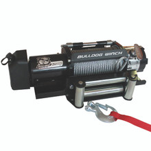 Bulldog Winch 10039 - 12,000 LB Trailer Winch 100 Ft Wire Rope Roller Fairlead