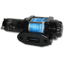 Bulldog Winch 15014 - 2,500 LB ATV Winch 50 Ft Synthetic Rope Mini-Rocker Switch Mount Channel Aluminum Hawse Fairlead