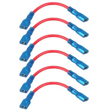 Bulldog Winch 20330 - Switch Wire 16awg Spade To Spade Red 6pcs