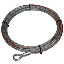 Bulldog Winch 20250 - Winch Rope Wire for 15022 6k 6.4mmx55 Foot Gray