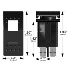 Bulldog Winch 20255 - Rocker Switch On/Off 5 Pin White